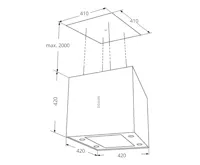 CATA Odsavač par EMPIRE VIP LD 602040 + DÁLKOVÉ OVLÁDÁNÍ (1)
