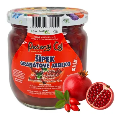 Nature NoTea s.r.o. Pečený čaj Notea - Šípek a Granátové jablko se zázvorem 430ml