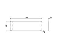POLYSAN UNIVERSAL sedák na vanu, 70x25 cm, černá (9)