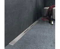 POLYSAN SLIM RIVER nerezový podlahový žlab s roštem, L.400-1000, DN50 (8)