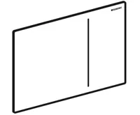 GEBERIT ovladací tlačítko Sigma70, Sklo, Bílá (1)