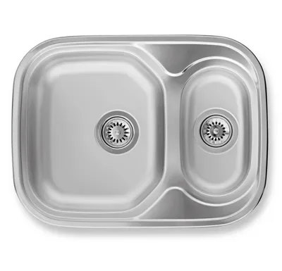 NOVASERVIS Dřez 48x64x15 1+1/2 s přepadem nerez - DR48/64AA