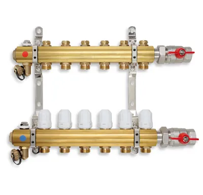 NOVASERVIS Rozdělovač s regulačními a uzavíracími ventily 10 okruhů - RZ10